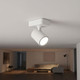 1 Light Spotlight GU10 50W IP20 112mm White 1 Light Spotlight GU10 50W IP20 112mm White